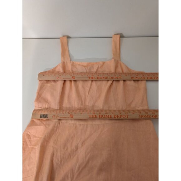 NEW Talbots Sunset Horizon Floral Maxi Dress Womens Size 16 Tropical Peach - Picture 12 of 13